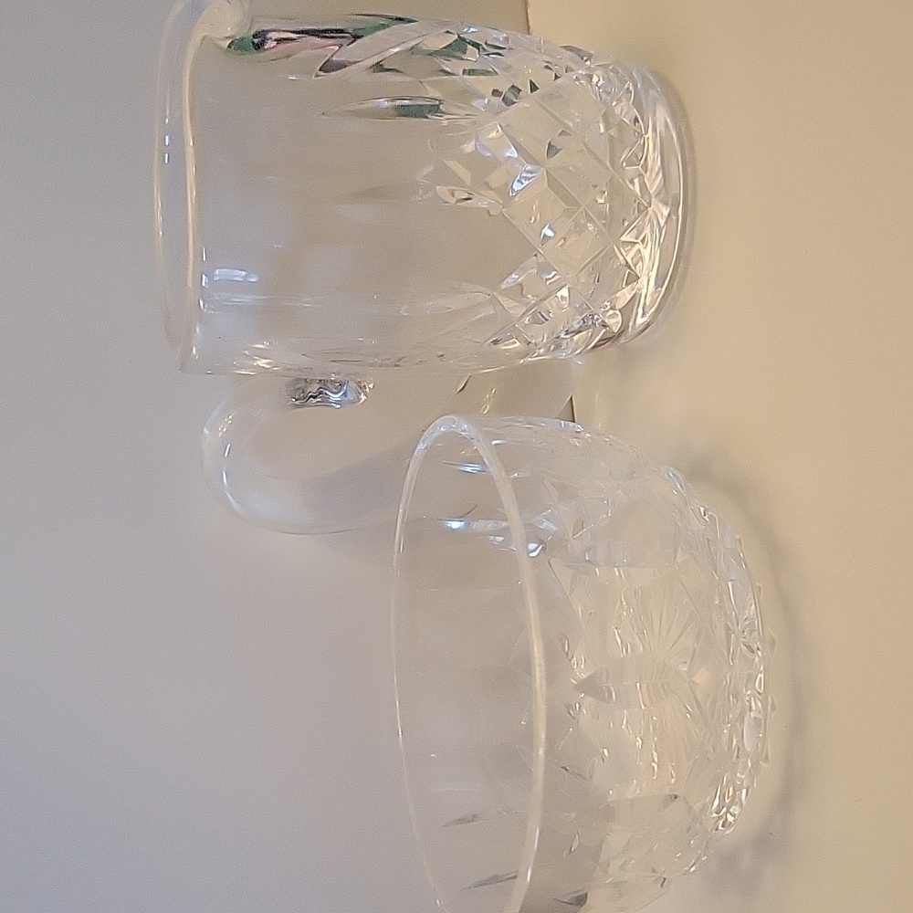 Crystal Milk And Sugar Dish Set
